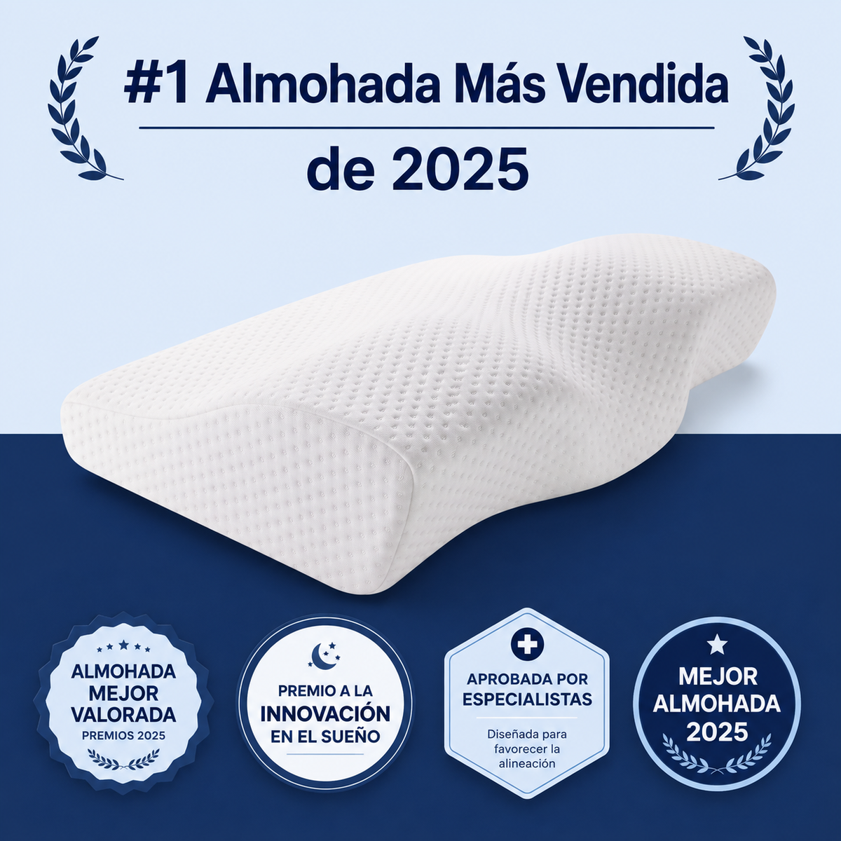 Almohada Cervical Contorno Lunadi