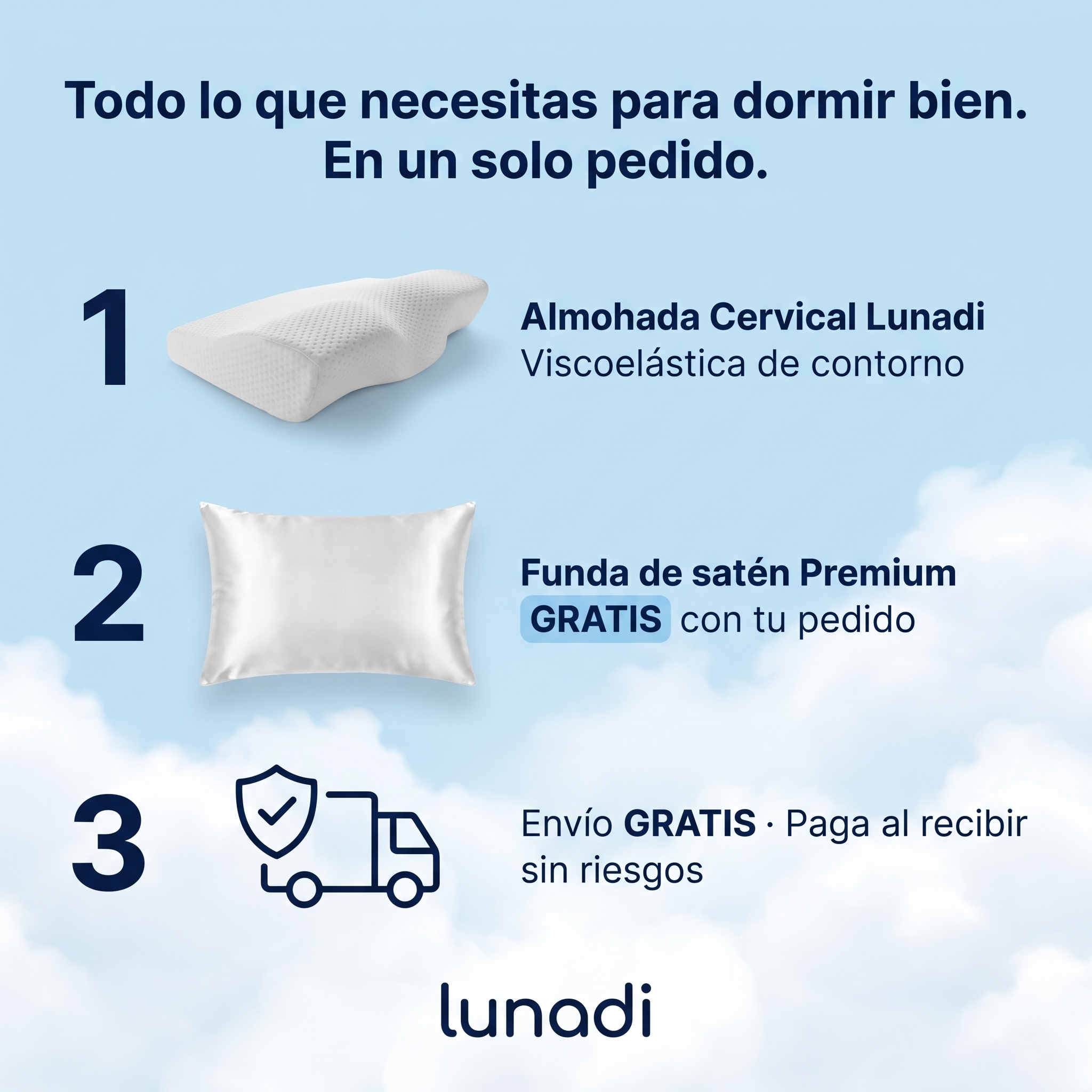 Almohada Cervical Contorno Lunadi