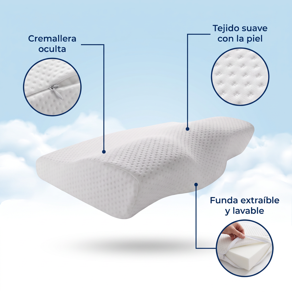 Almohada Cervical Contorno Lunadi