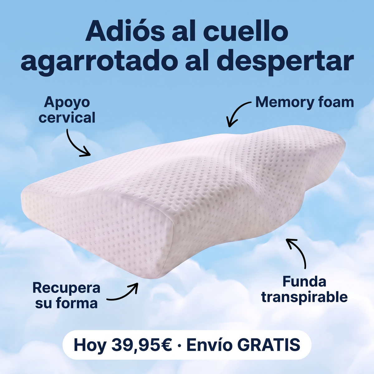 Almohada Cervical Contorno Lunadi