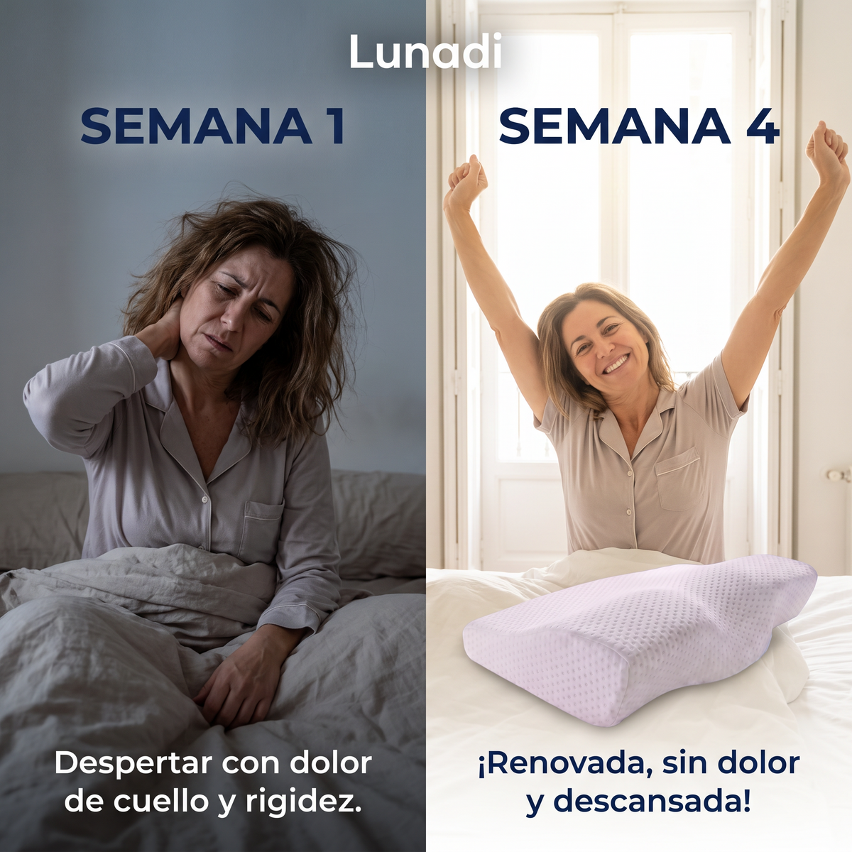 Almohada Cervical Contorno Lunadi