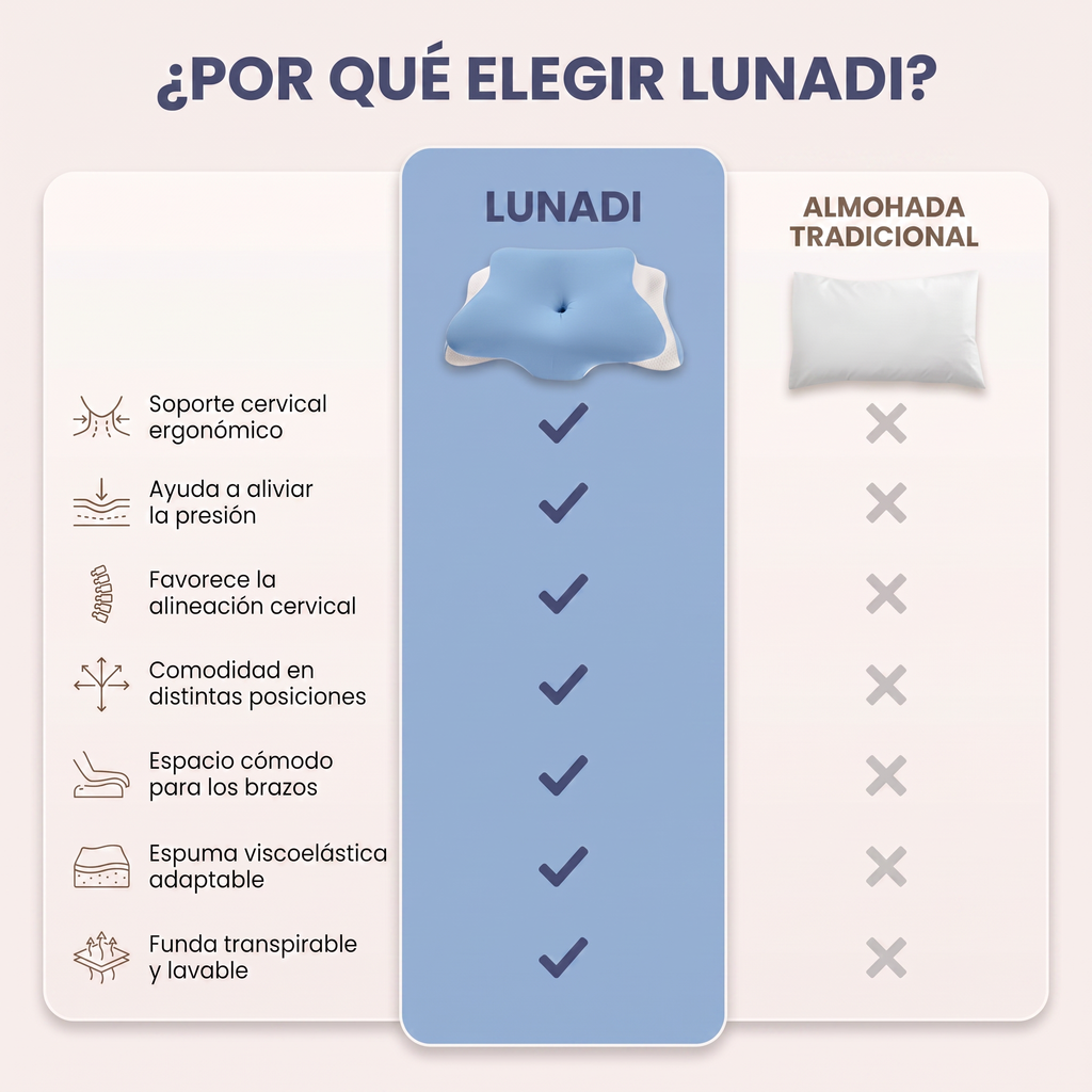 Almohada Cervical Mariposa Lunadi